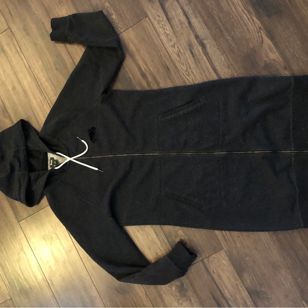 Roots | S | 34” long Extra Long Zip Up Hoodie - Picture 2 of 3